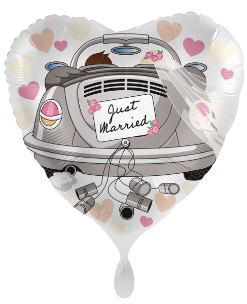 Folienballon - Hochzeitsauto - ø 43cm